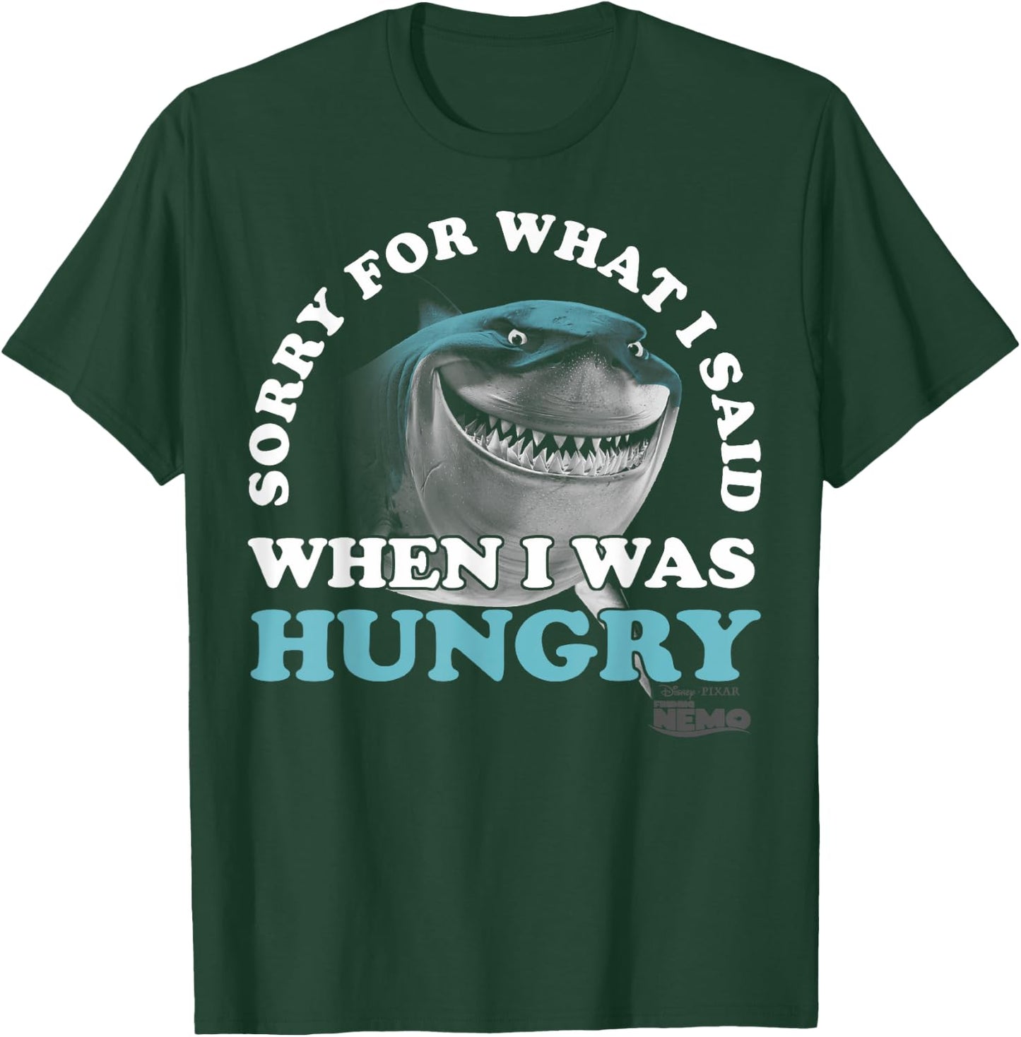 Disney Pixar Finding Nemo Bruce Sorry For What I Said Text T-Shirt - T-Shirt | Forest
