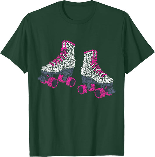 Roller Skates Roller Skating Roller Girl Women T-Shirt - T-Shirt | Forest