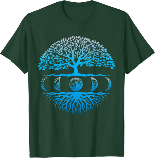 Moon Phase Shirt Tree Of Life Spiritual for Yoga T-Shirt - T-Shirt | Forest