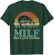 Vintage Milf-Man I Love Fishing Funny Fishing Fisherman T-Shirt - T-Shirt | Forest