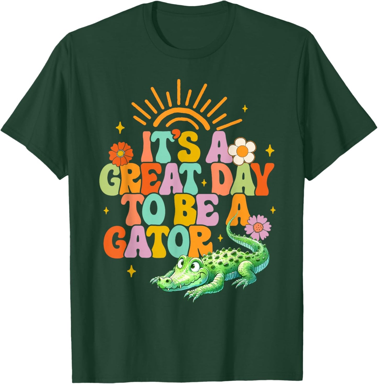 Teacher School Alligator It's A Great A Day To Be A Gator T-Shirt - T-Shirt | Forest