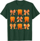 Dental Fall Thanksgiving Dental Assistant Coquette Teeth T-Shirt - T-Shirt | Forest