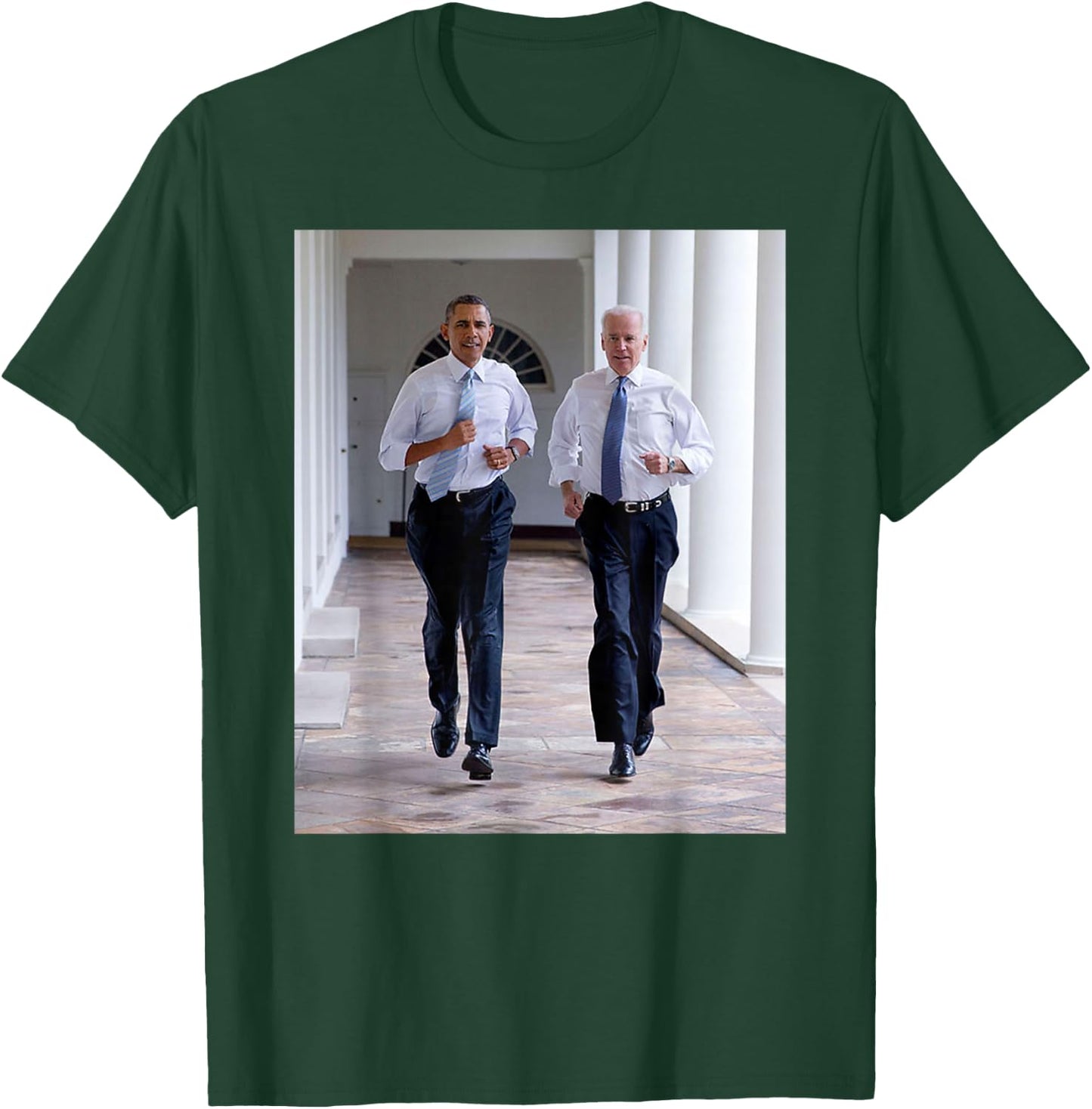 Barack Obama & Joe Biden Running BFF Obama and Biden T-Shirt - T-Shirt | Forest
