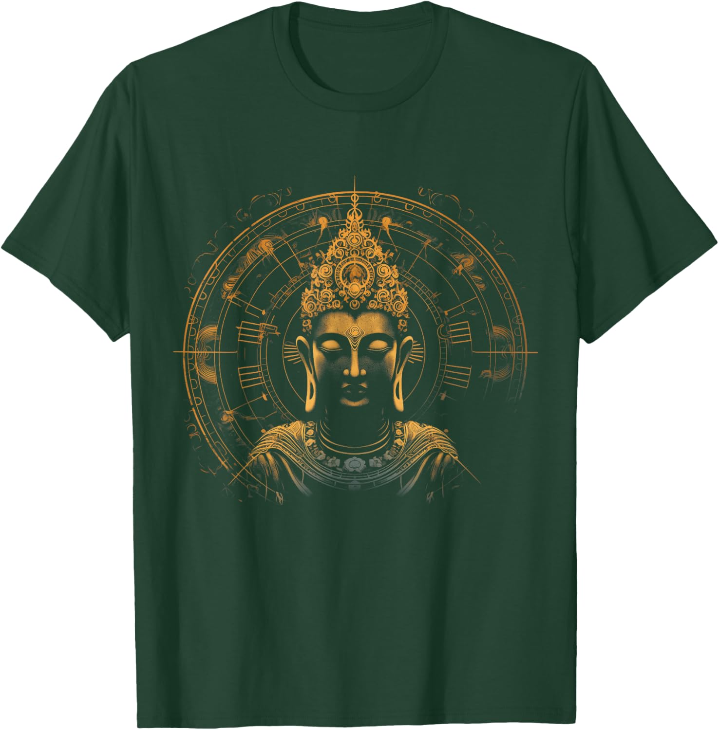 Buddha Mandala Buddhism Spiritual Yoga Yogi Zen Buddhist T-Shirt - T-Shirt | Forest