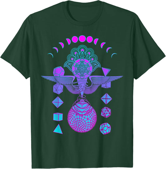 Wisdom Holy Geometry Purple Graphic Psychedelic Festival T-Shirt - T-Shirt | Forest