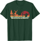 Bow Deer Hunting | Vintage Retro Archery T-Shirt - T-Shirt | Forest