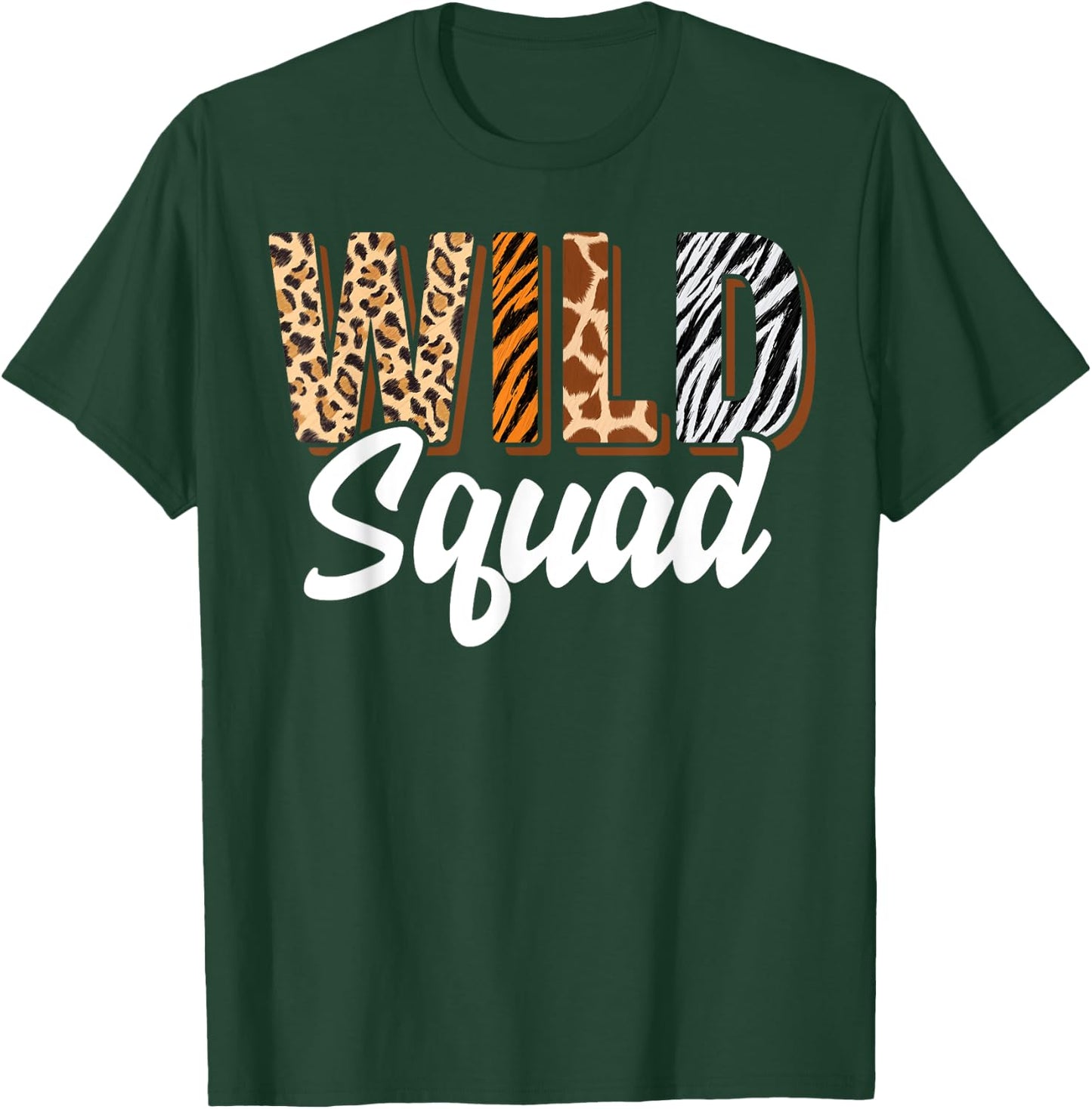 Wild Squad Zoo Born Two be Wild B-day Safari Jungle Animal T-Shirt - T-Shirt | Forest