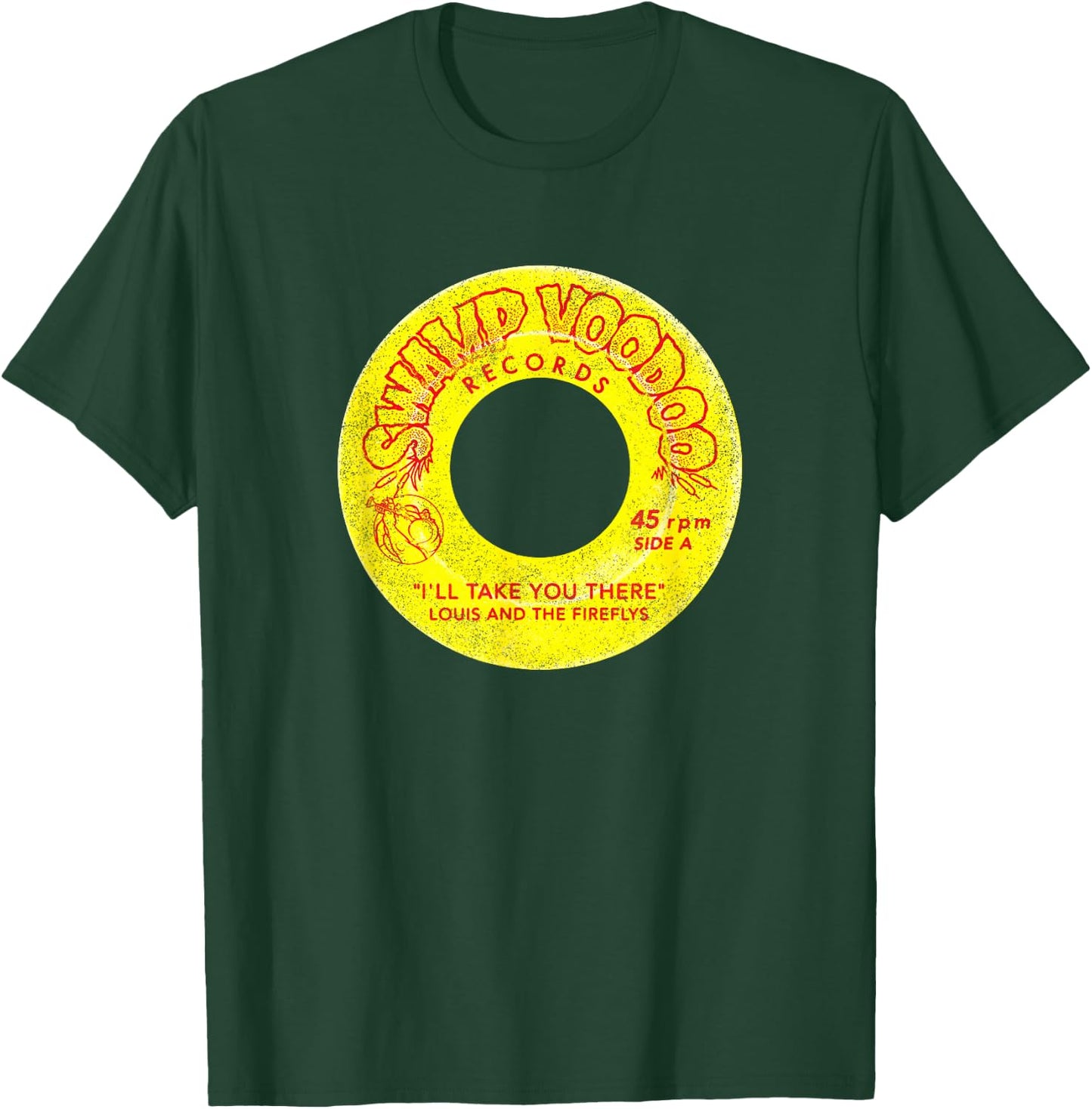 Disney Princess And The Frog Louis Swamp Voodoo Records T-Shirt - T-Shirt | Forest