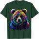 Grizzly Bear Lovers Design Pop Art Funny Grizzly Bear T-Shirt - T-Shirt | Forest