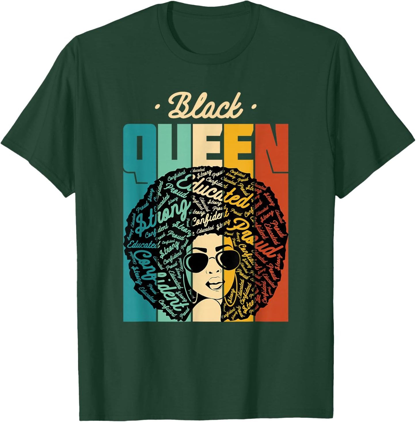 Black Queen - Black History Month & Pride Gift T-Shirt - T-Shirt | Forest