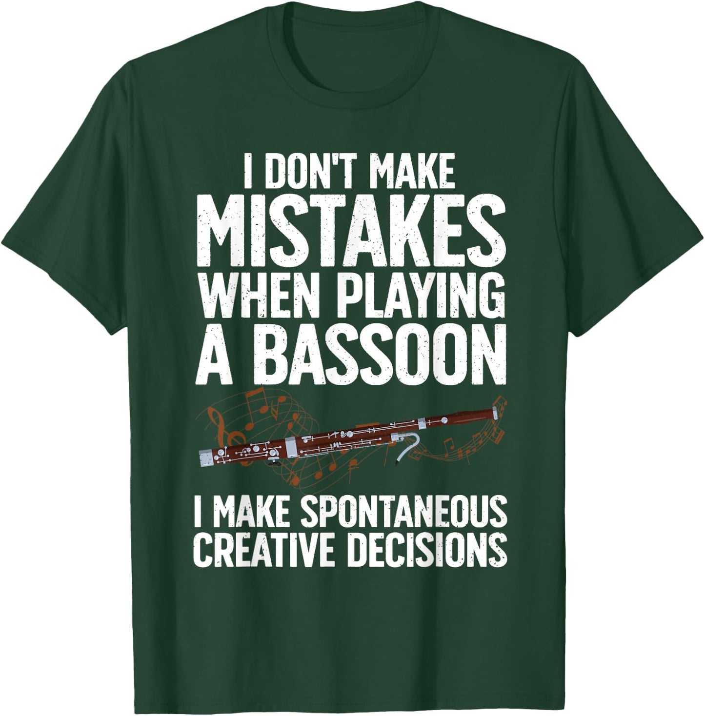 Cool Bassoon Art Women Bassoonist Bassoon Player T-Shirt - T-Shirt | Forest