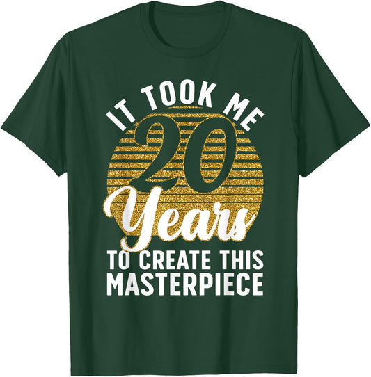 20th Birthday Men 20 Year Old Gag Turning 20 Joke T-Shirt - T-Shirt | Forest