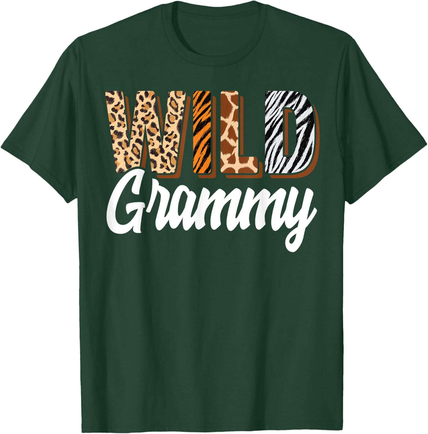 Wild Grammy Zoo Born Two be Wild B-day Safari Jungle Animal T-Shirt - T-Shirt | Forest