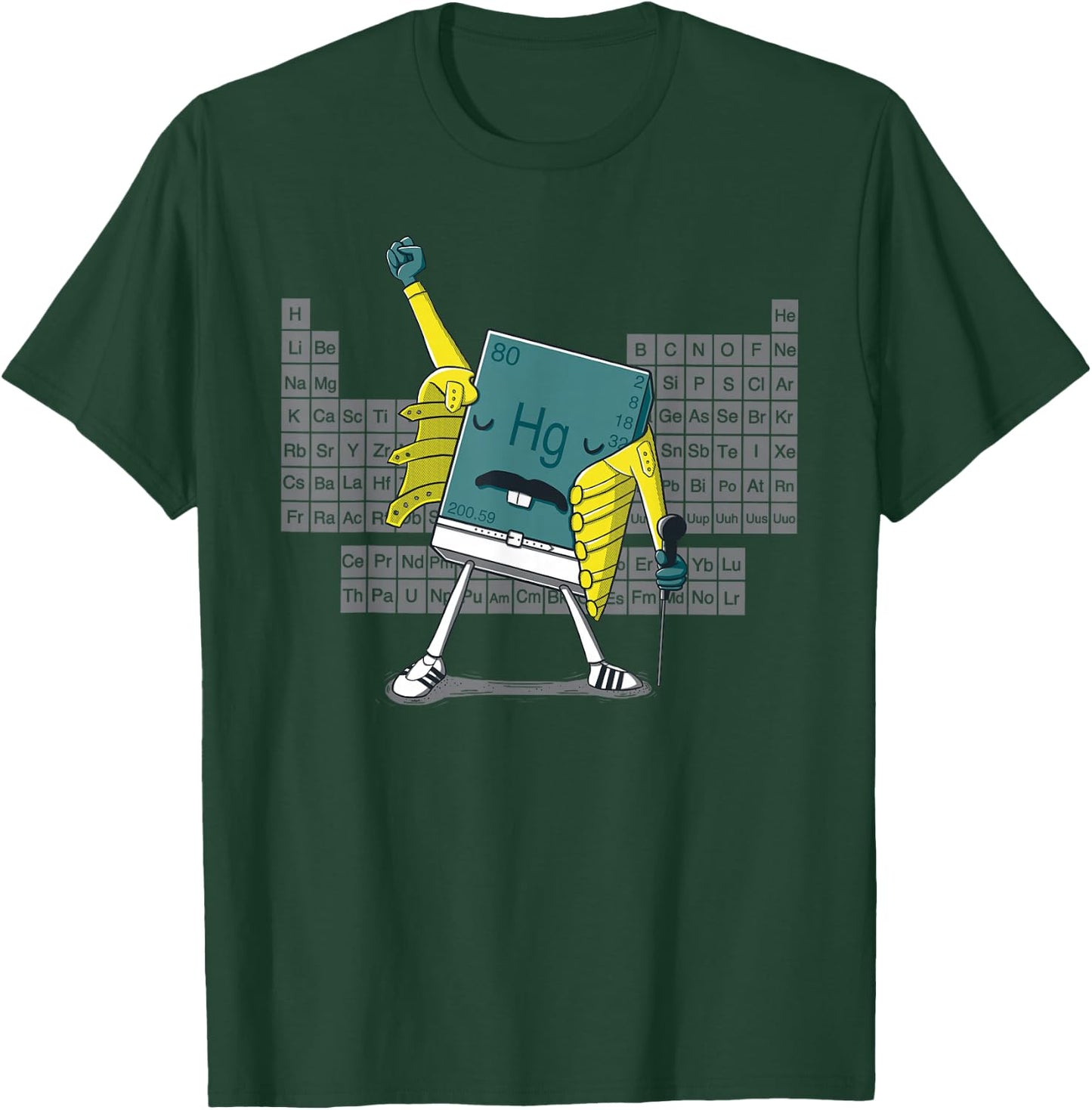 Science Chemistry Mercury Rock Meme Queen LOL Parody Freddie T-Shirt - T-Shirt | Forest