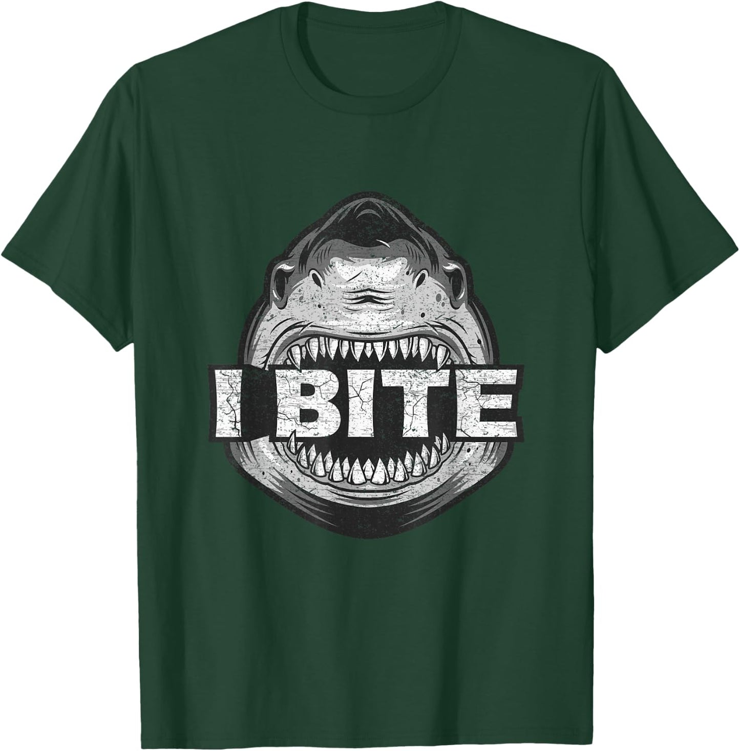 Funny Shark shirt for kids I bite T-Shirt - T-Shirt | Forest