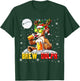 Brew Dolph Funny Reindeer Sunglasses Xmas Tree Drinking Beer T-Shirt - T-Shirt | Forest