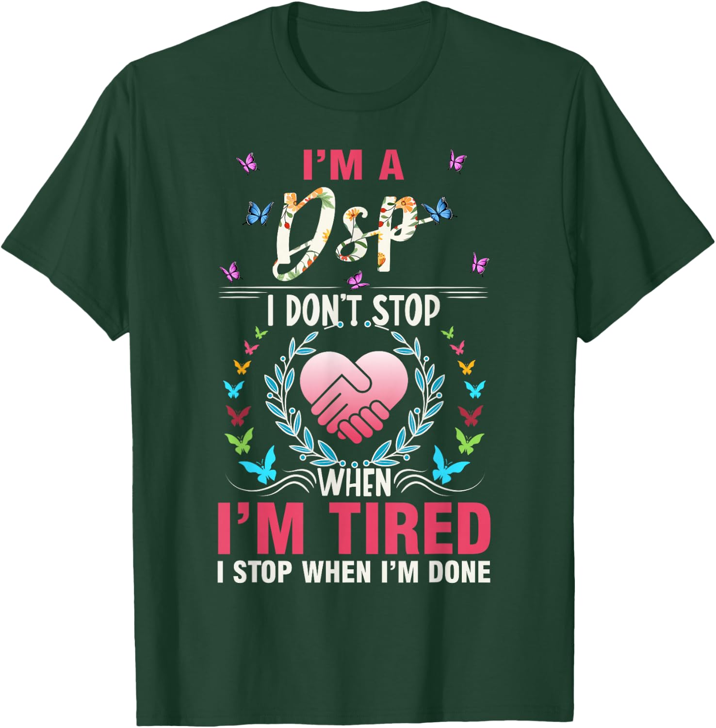 DSP Direct support Professional DSP , Small, Black T-Shirt - T-Shirt | Forest
