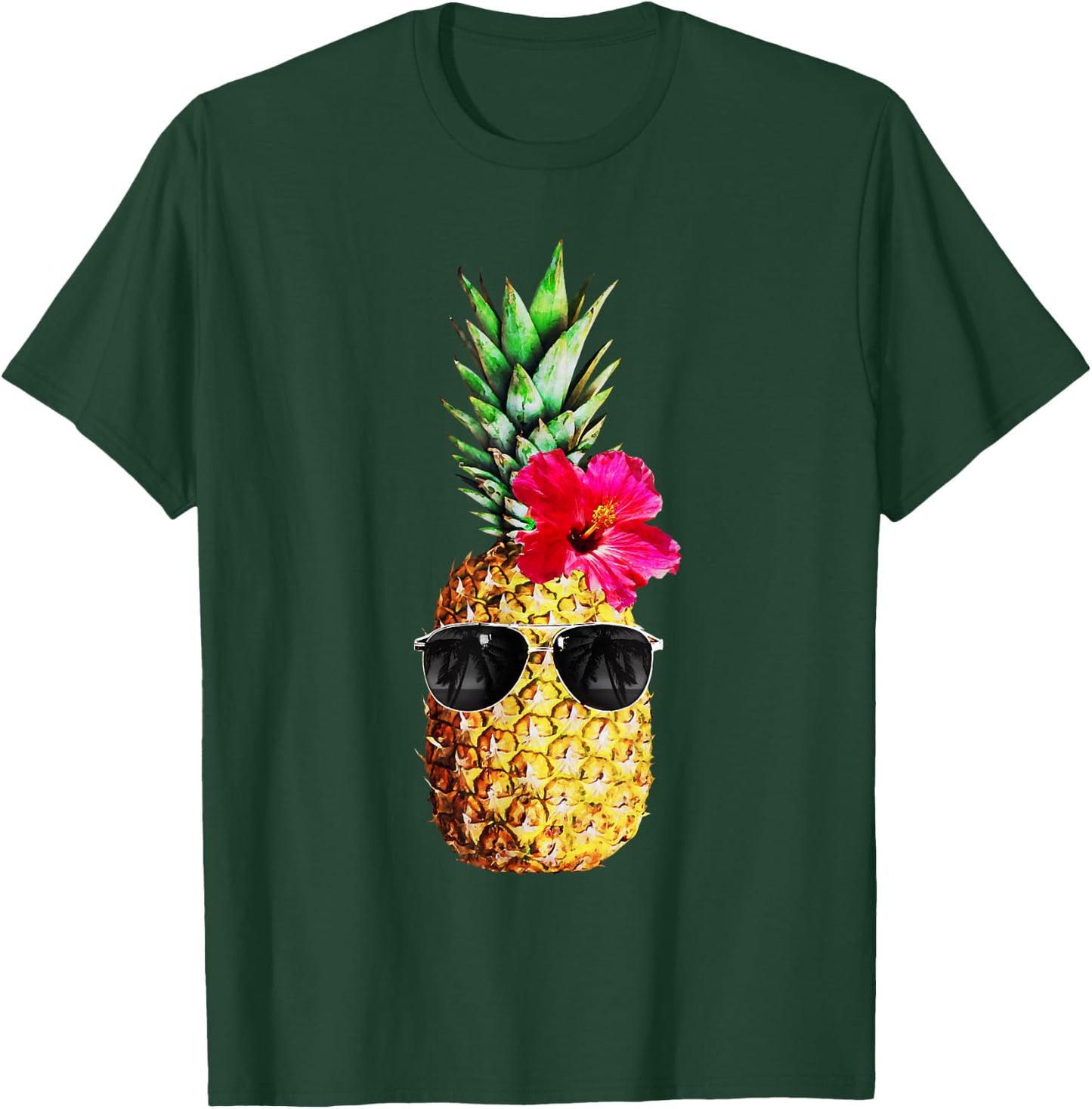Summer Pineapple Graphic Teen Hawaiian Cute Funny T-Shirt - T-Shirt | Forest