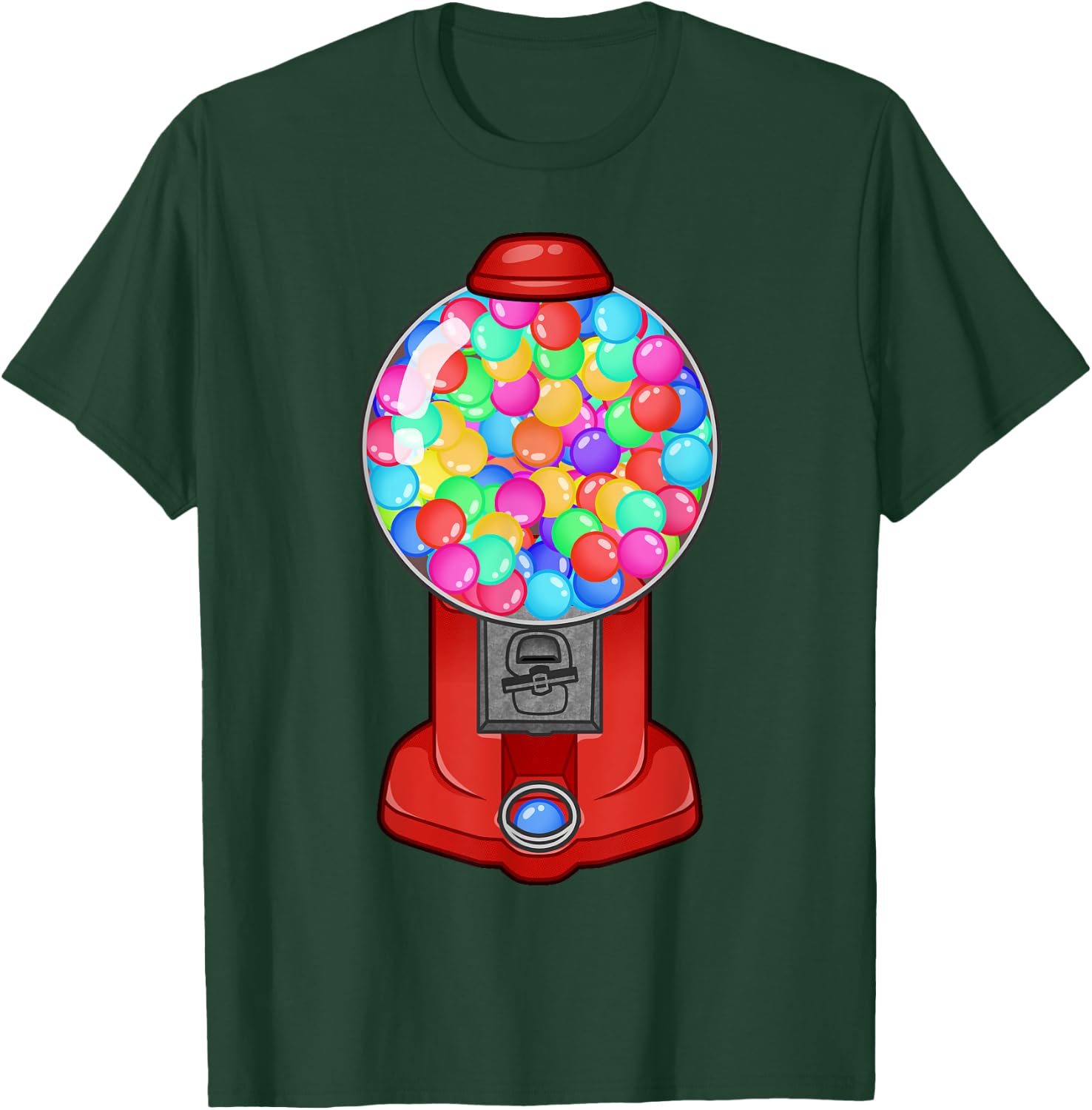 Funny Gumball Machine Halloween Gum Dispenser Easy Costume T-Shirt - T-Shirt | Forest