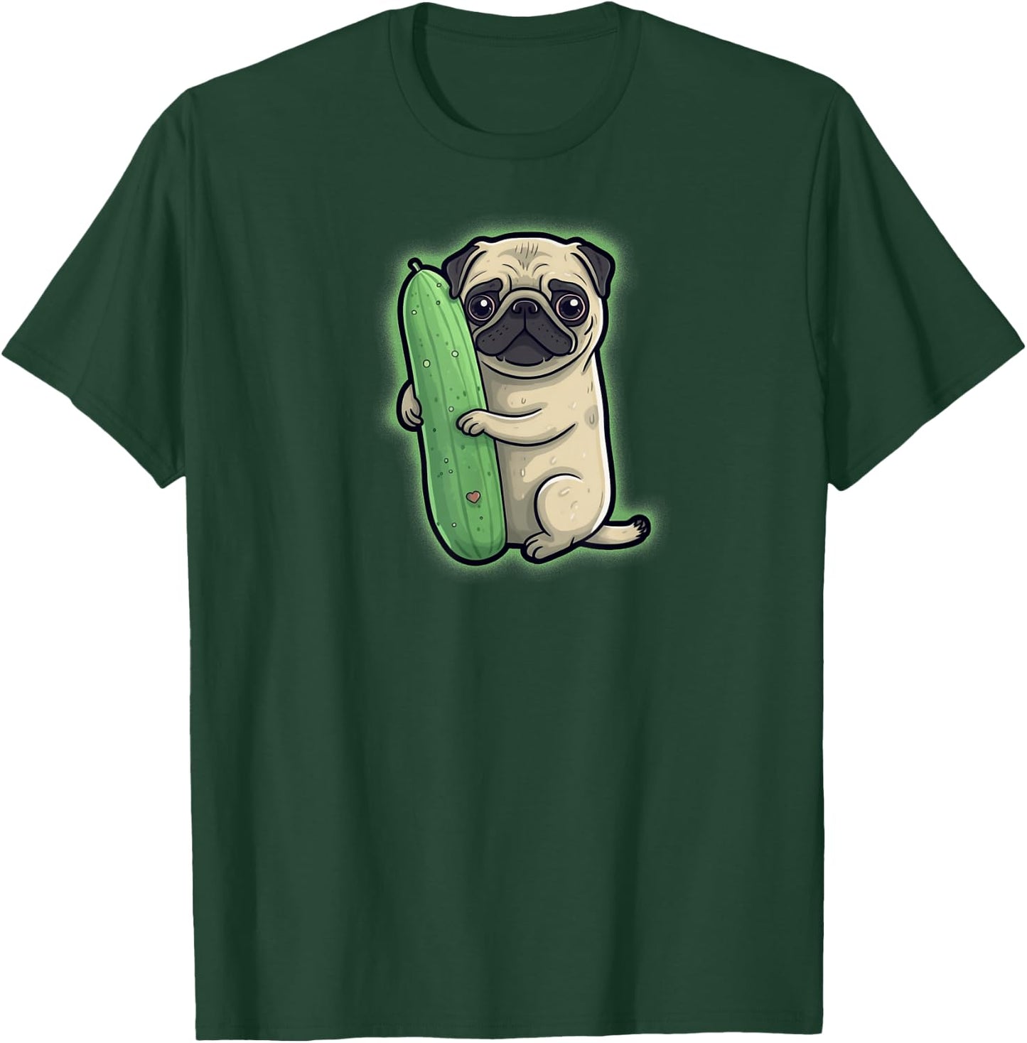 Pickle Pug T-Shirt - T-Shirt | Forest