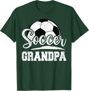 Soccer Grandpa Soccer Player Game Day Father's Day T-Shirt - T-Shirt | Forest