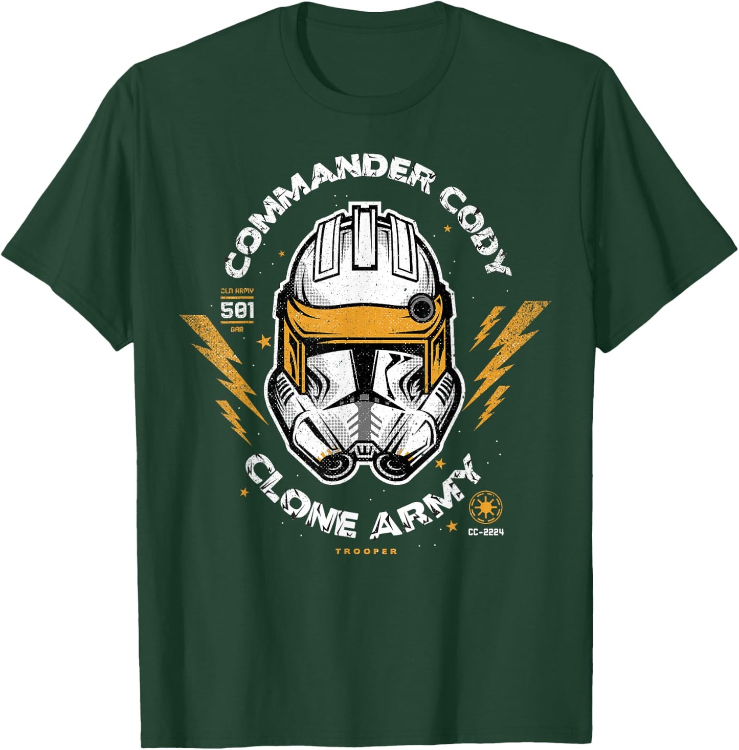 Star Wars Clone Wars Commander Cody Clone Army Portrait T-Shirt - T-Shirt | Forest