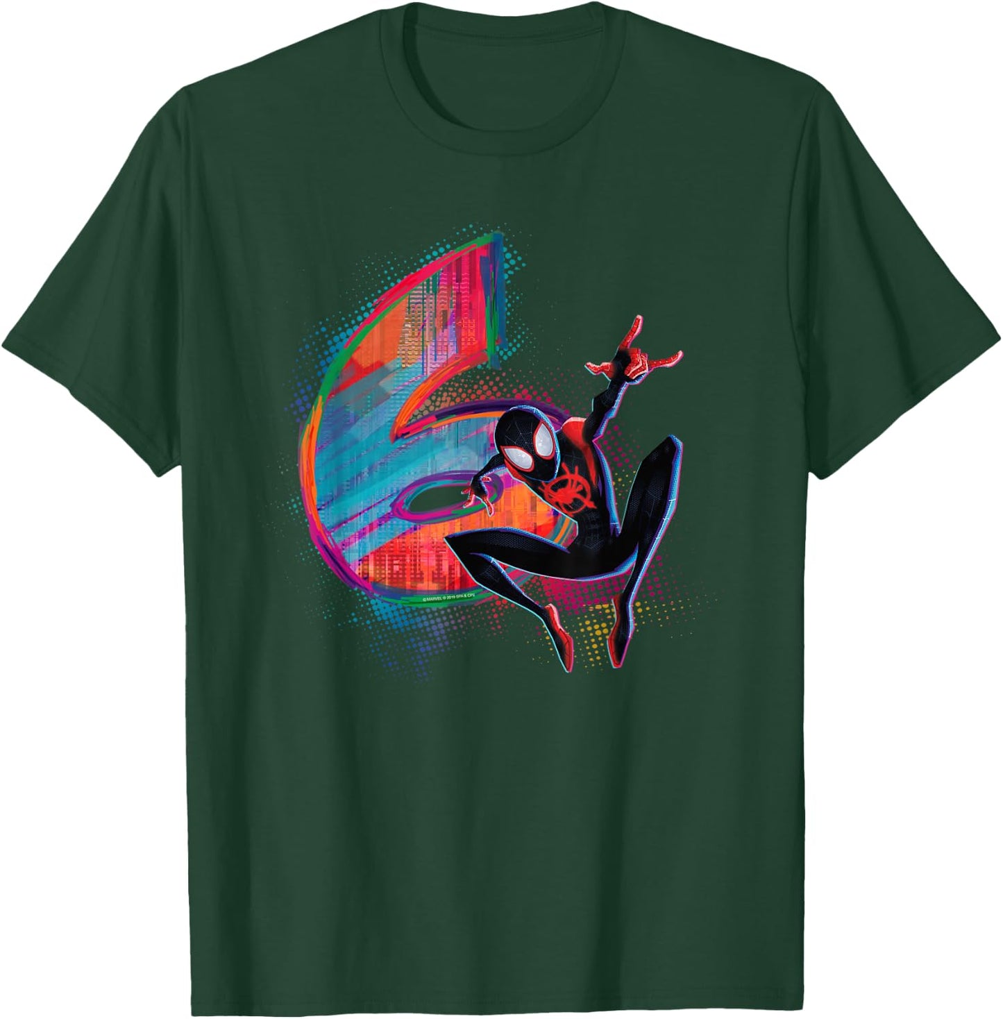 Marvel Spider-Man Miles Morales 6th Birthday Graphic Small T-Shirt - T-Shirt | Forest