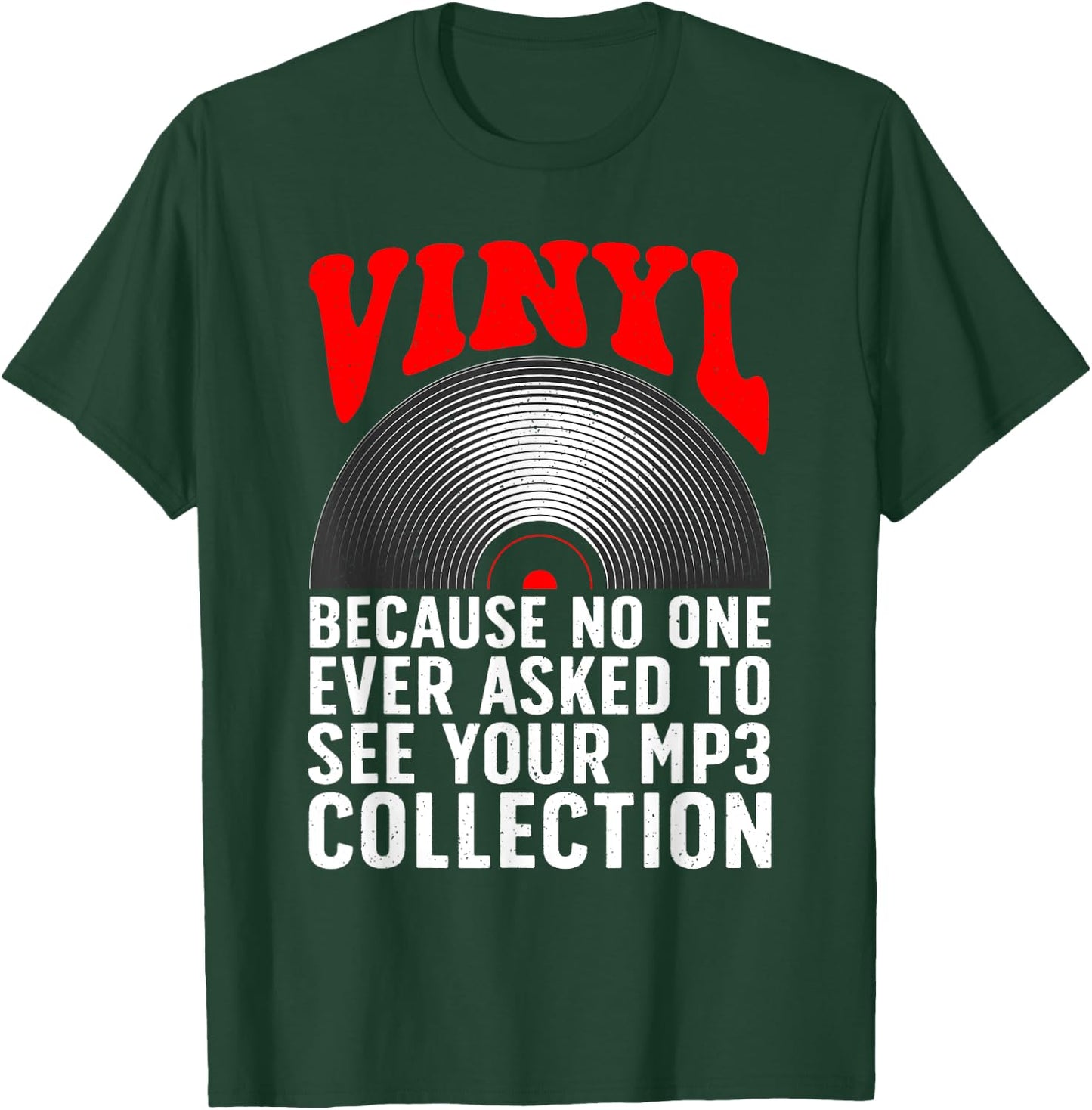 Funny Vinyl Women DJ Turntable Music Record Lovers T-Shirt - T-Shirt | Forest