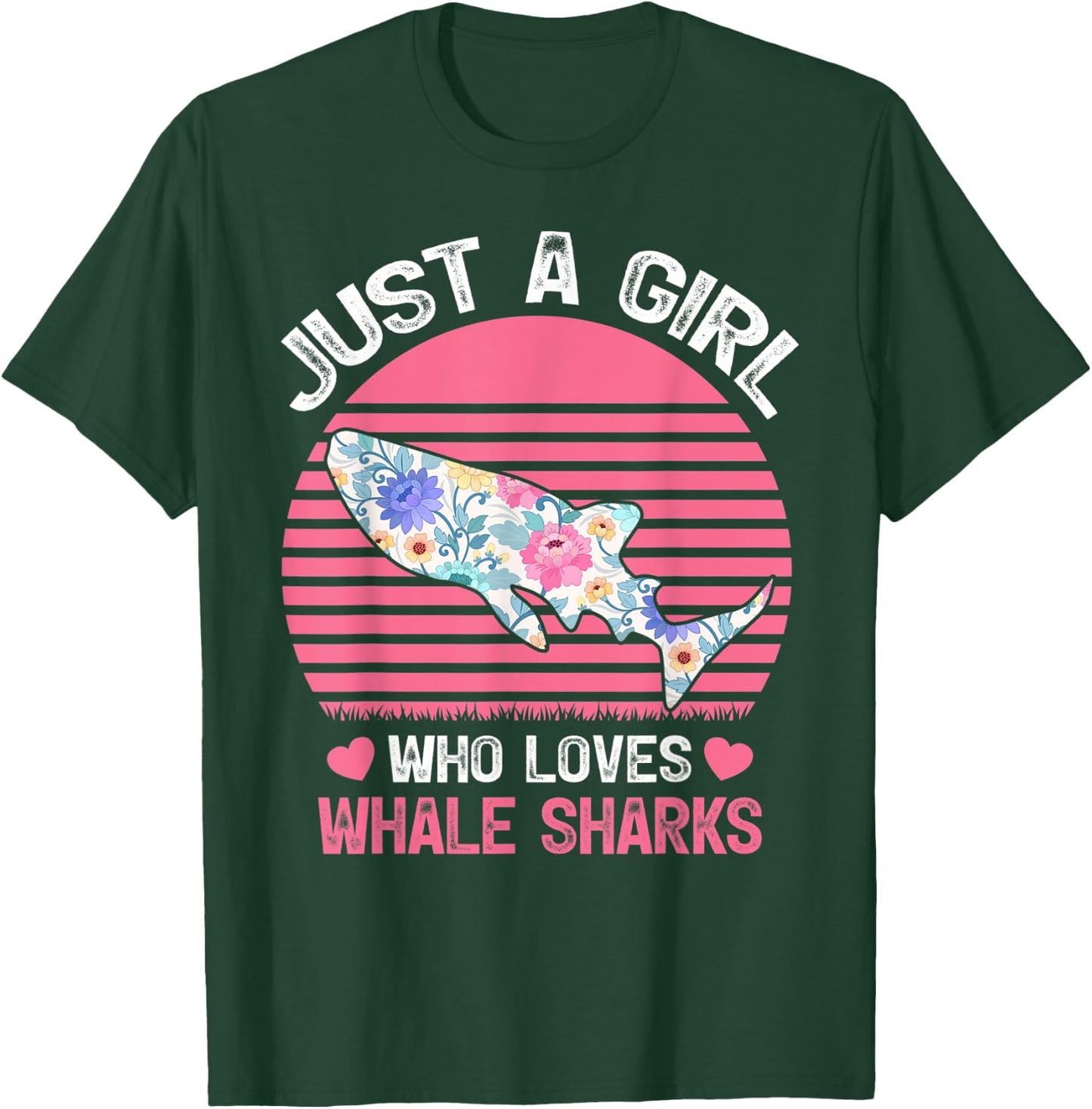 Vintage Whale Shark Lover Just A Girl Who Loves Whale Sharks T-Shirt - T-Shirt | Forest