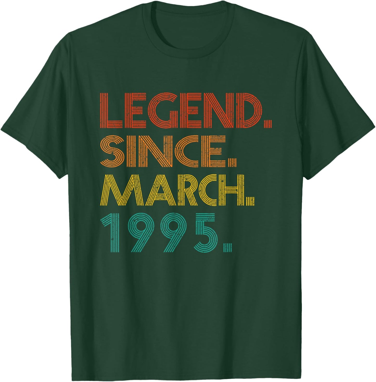 Legend Since March 1995 Men Women 1995 Idea Birthday Classic T-Shirt - T-Shirt | Forest