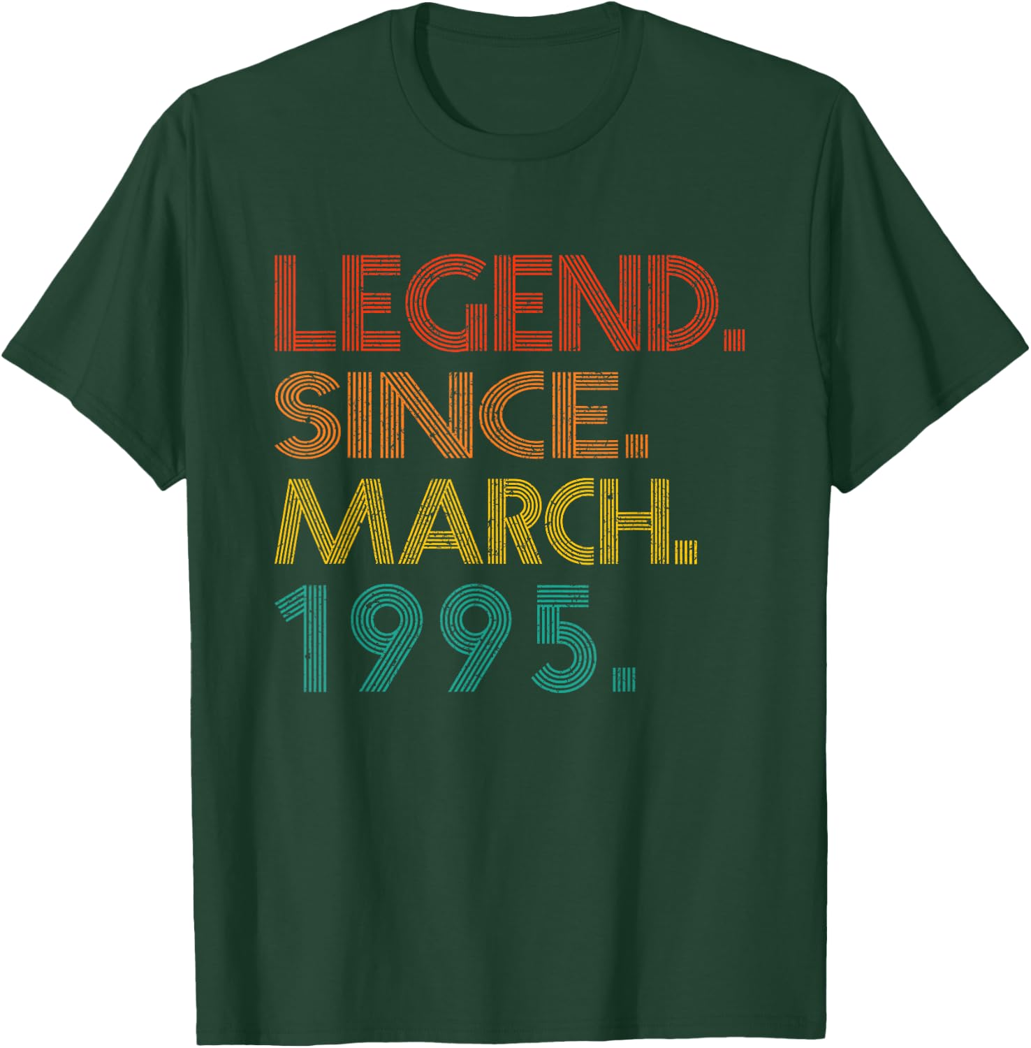 Legend Since March 1995 Men Women 1995 Idea Birthday Classic T-Shirt - T-Shirt | Forest