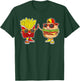 Burger and Fries Trendy Weird BFF Fast Food Who Love Summer T-Shirt - T-Shirt | Forest