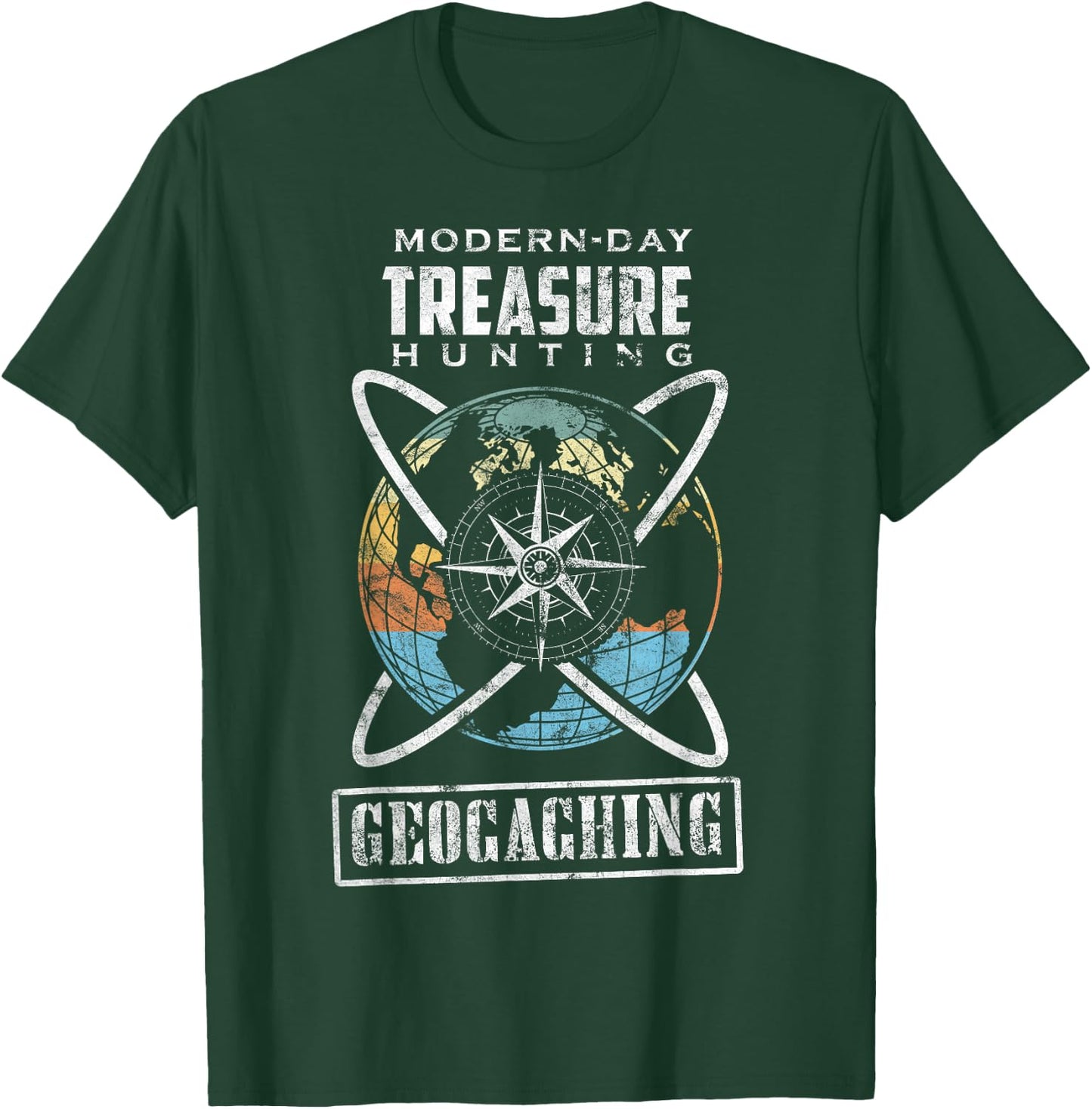 Geocaching Geocacher Geocache GPS Gift T-Shirt - T-Shirt | Forest