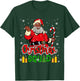 Christmas Squad Santa Afro Man Proud Black African American T-Shirt - T-Shirt | Forest