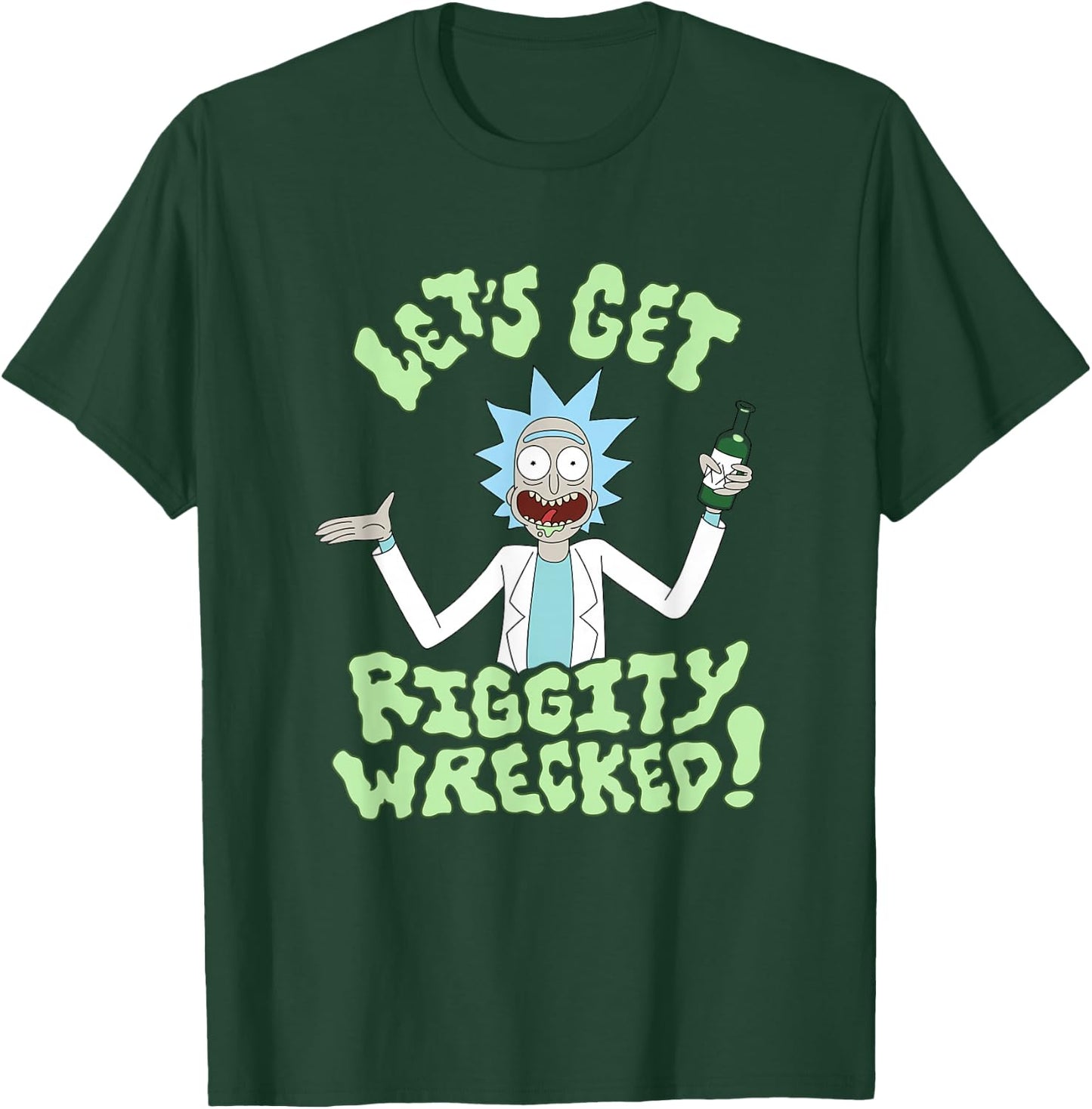 Rick and Morty Lets Get Riggity Wrecked T-Shirt - T-Shirt | Forest