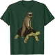 Sloth Turtle Shirt Sloth Riding Tortoise Speed is Relative T-Shirt - T-Shirt | Forest