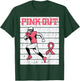 Breast Cancer Football Player Pink Out Awareness Men Boy Kid T-Shirt - T-Shirt | Forest