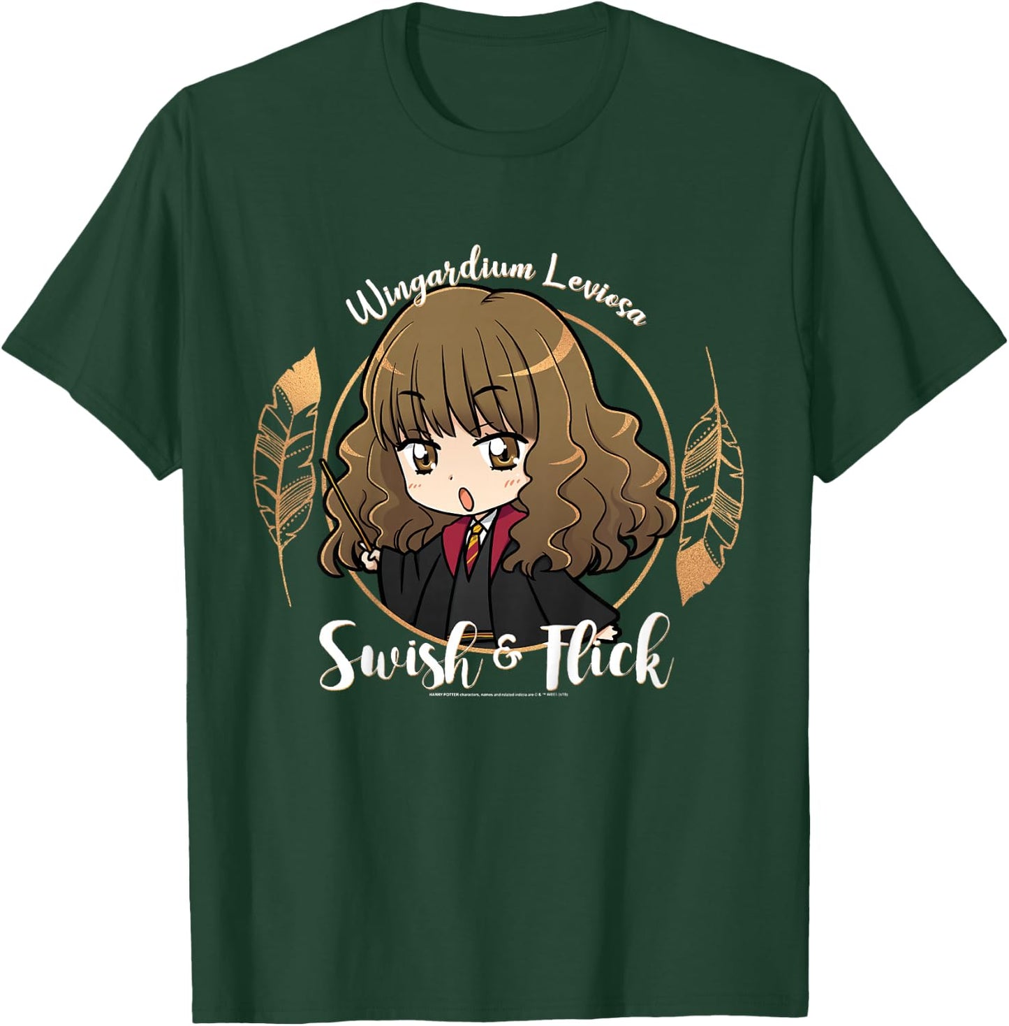 Kids Harry Potter Hermione Granger Swish and Flick Anime Portrait T-Shirt - T-Shirt | Forest