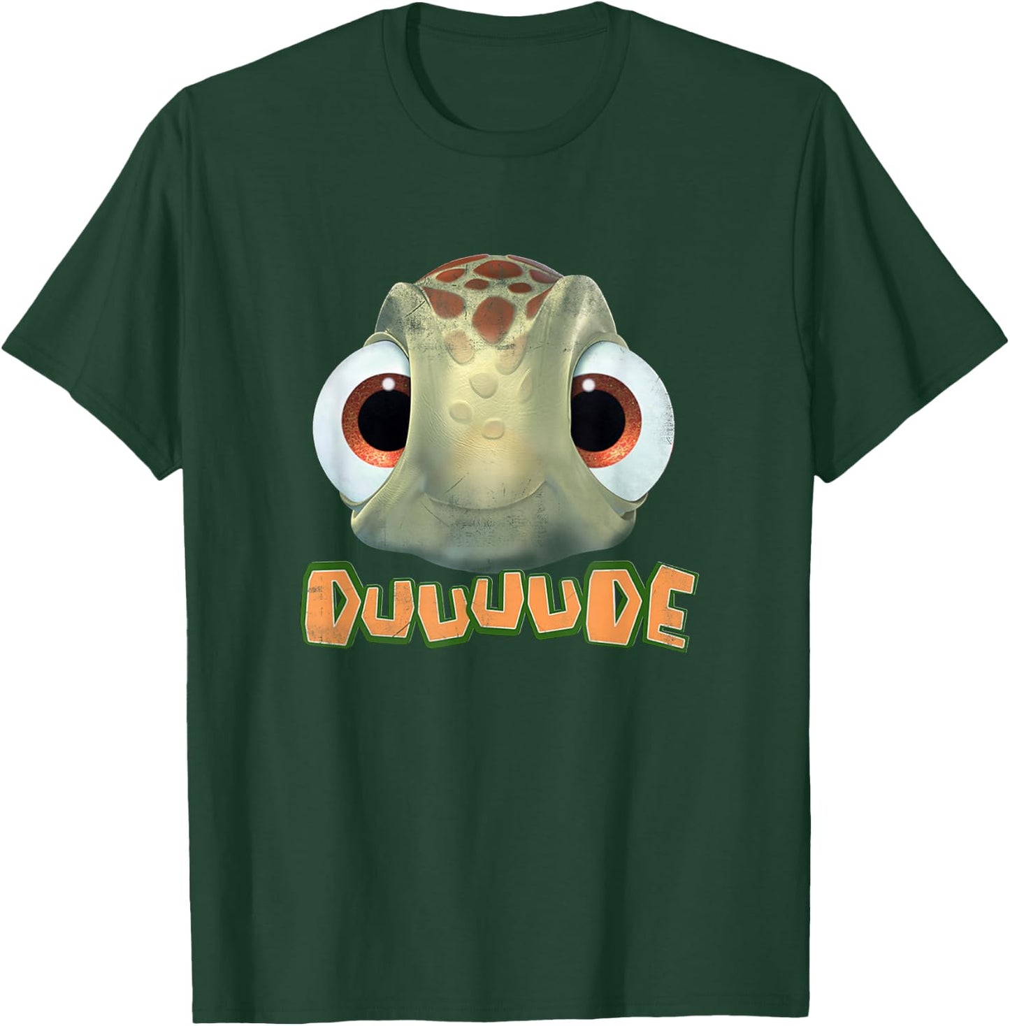 Disney Pixar Finding Nemo Duuuude Squirt Big Head Portrait T-Shirt - T-Shirt | Forest