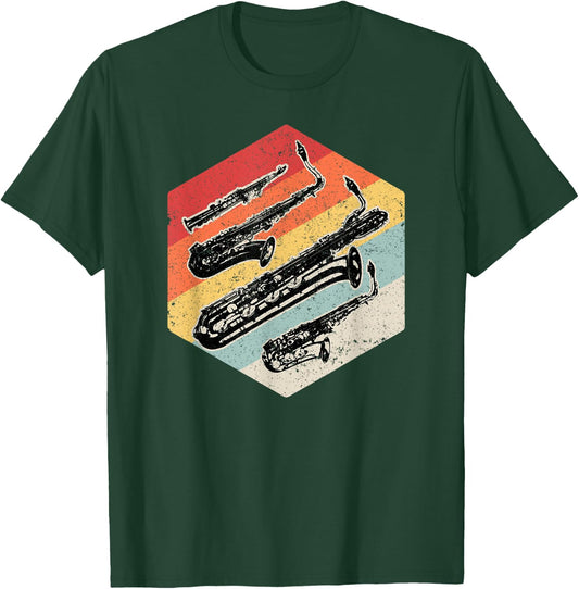 Alto Tenor Soprano Bari Baritone Sax Saxophone Player Gift T-Shirt - T-Shirt | Forest