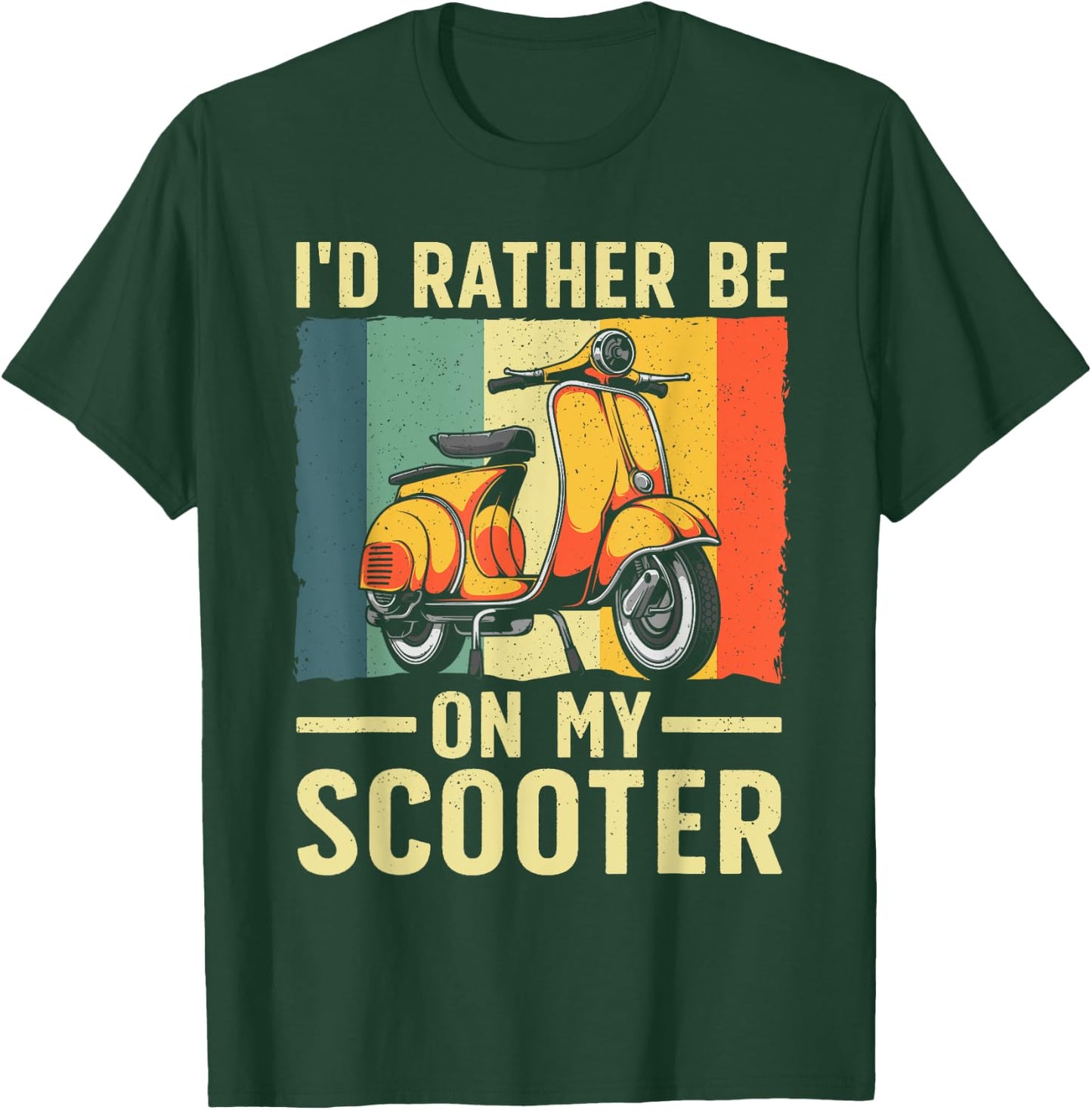 Best Scooter Women Motorcycle Motor Biker Scoot Bike T-Shirt - T-Shirt | Forest