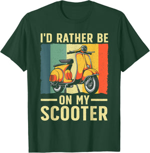Best Scooter Women Motorcycle Motor Biker Scoot Bike T-Shirt - T-Shirt | Forest