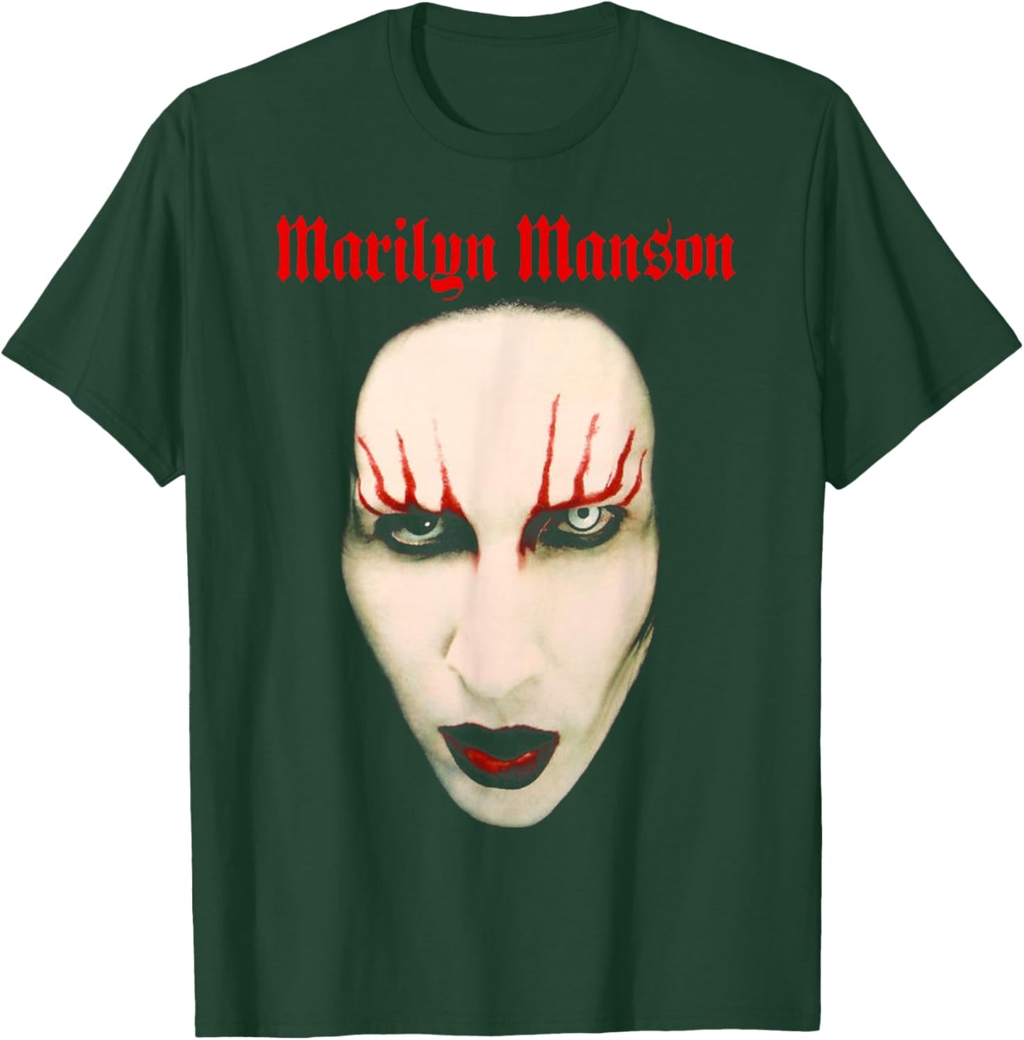 Marilyn Manson – Big Face Red Lips T-Shirt - T-Shirt | Forest