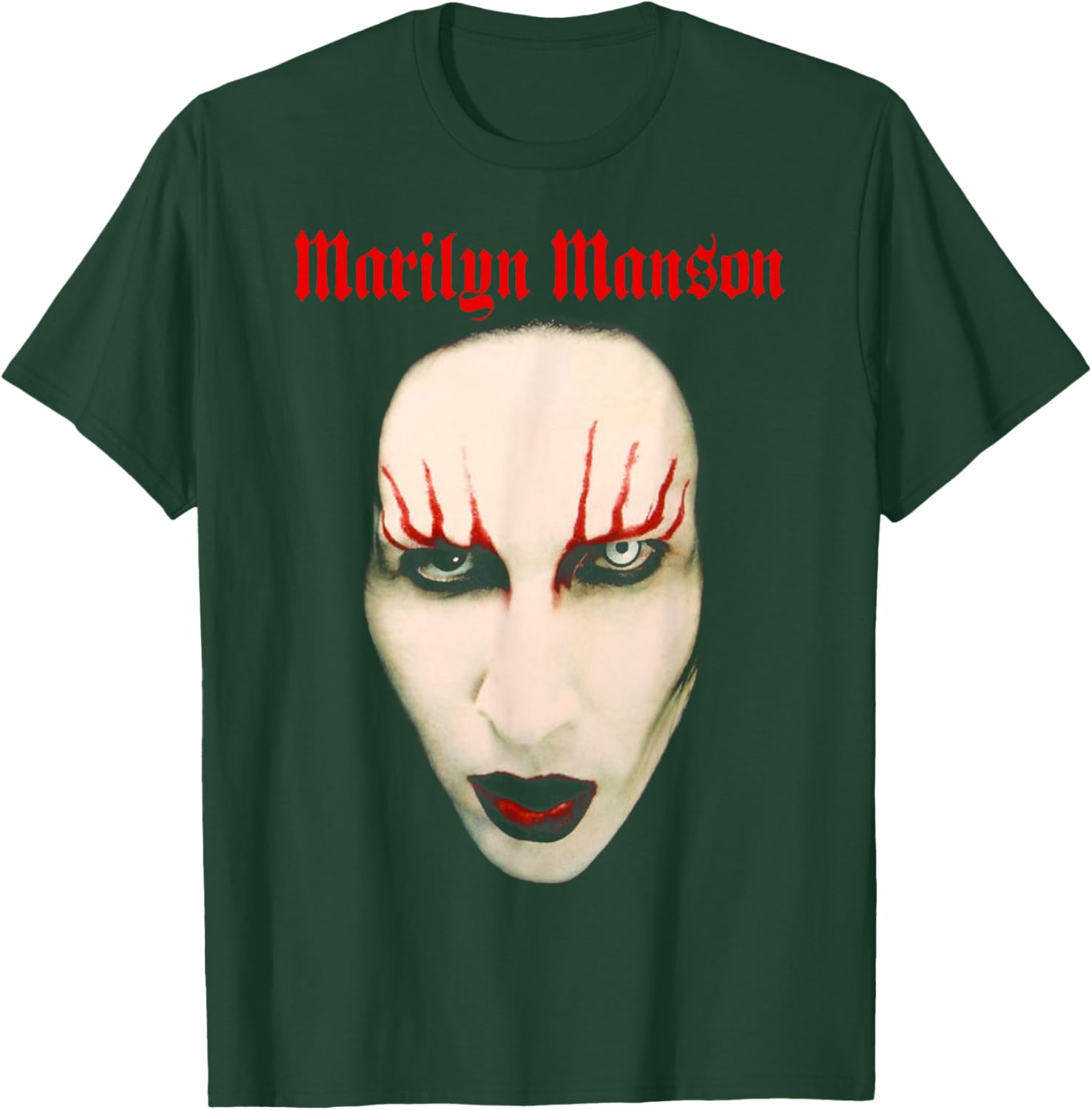 Marilyn Manson – Big Face Red Lips T-Shirt - T-Shirt | Forest