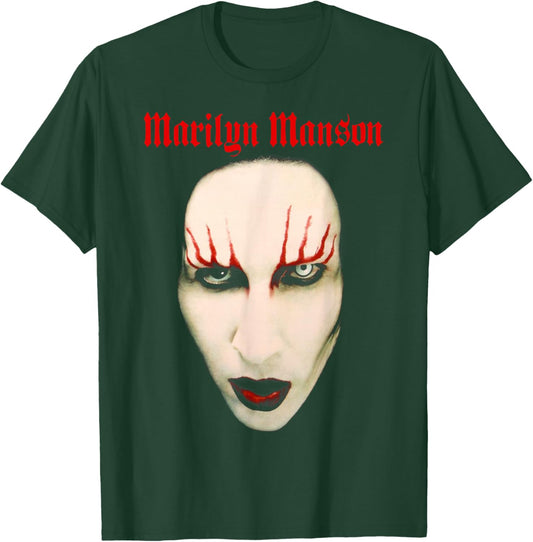 Marilyn Manson – Big Face Red Lips T-Shirt - T-Shirt | Forest