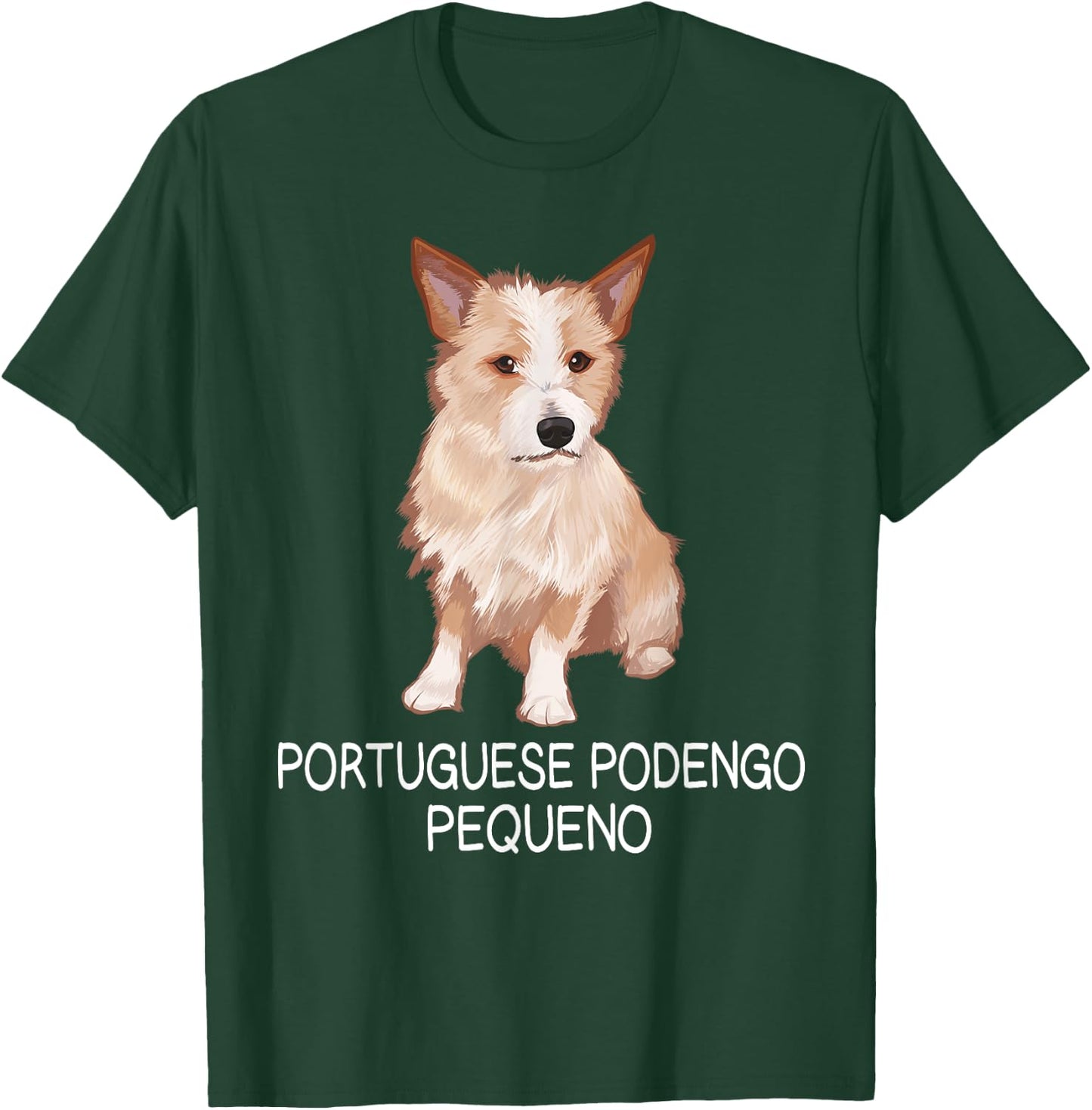 Portuguese Podengo Pequeno Crazy Dog Lover Men Women T-Shirt - T-Shirt | Forest
