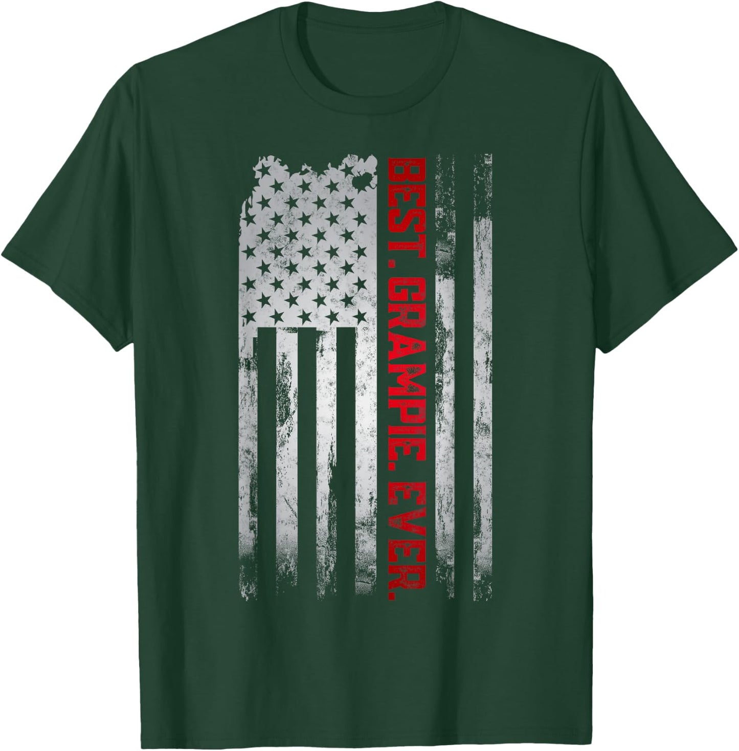 Best Grampie Ever American USA flag Father’s day gift G-Dad T-Shirt - T-Shirt | Forest