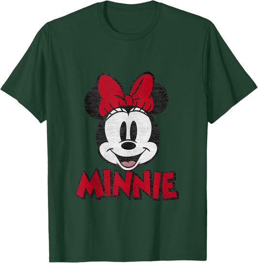 Disney Mickey and Friends Minnie Mouse Vintage Portrait T-Shirt - T-Shirt | Forest