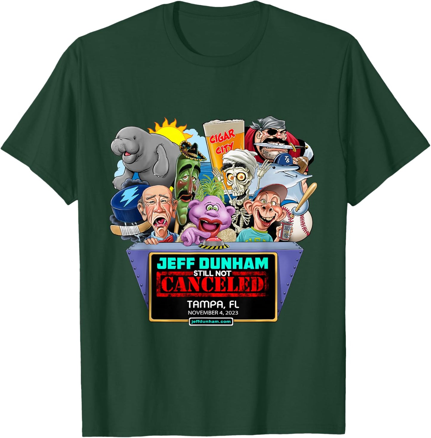 Jeff Dunham -Adults Black Small Classic Fit Short Sleeve T-Shirt - T-Shirt | Forest