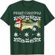 Fish Merry Christmas Ornament Striped Bass Ugly Xmas T-Shirt - T-Shirt | Forest